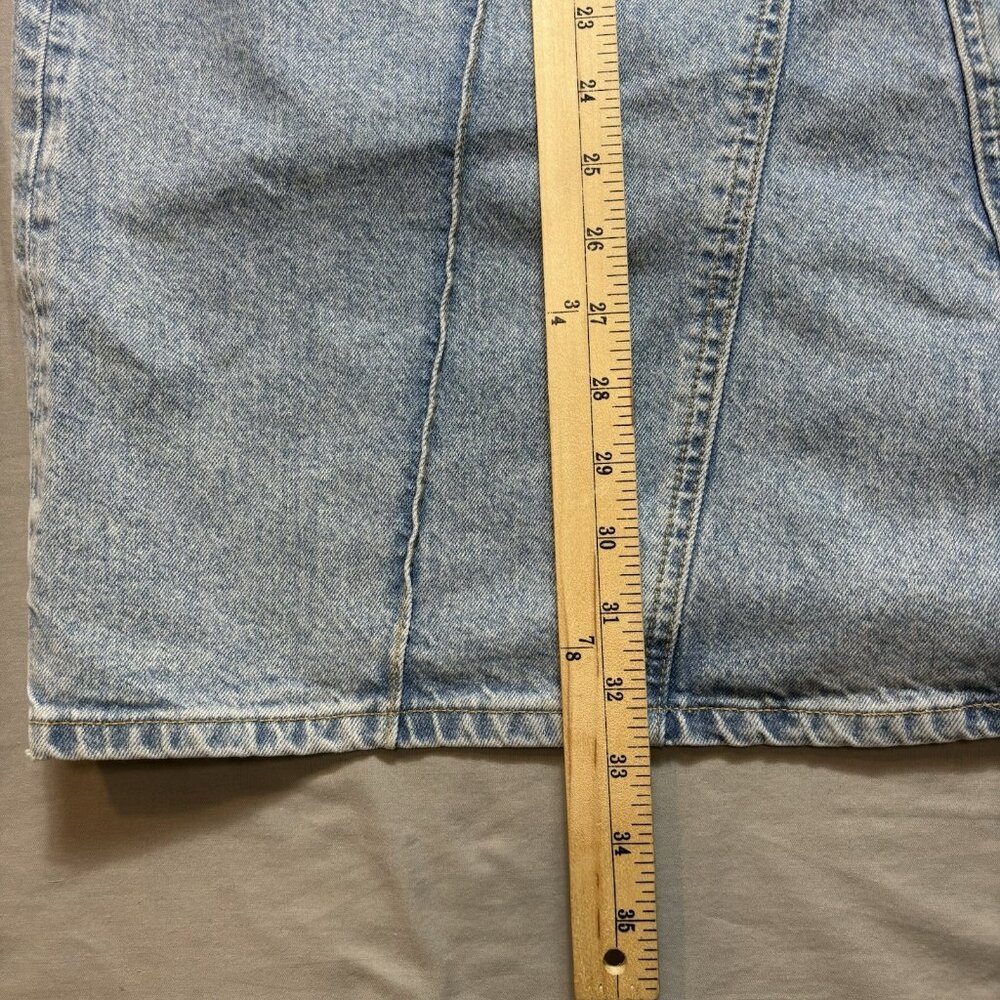 ANTHROPOLOGIE x PILCRO Skirt Womens 6 Denim Pocket Midi Western Boho Hippie - Picture 2 of 6